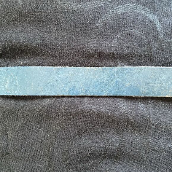 Vintage 70’s Dodge Van Brass Buckled Blue Smitty’s Leather Belt. Van Life. - Picture 11 of 14